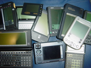 several PDAs - some new, some old